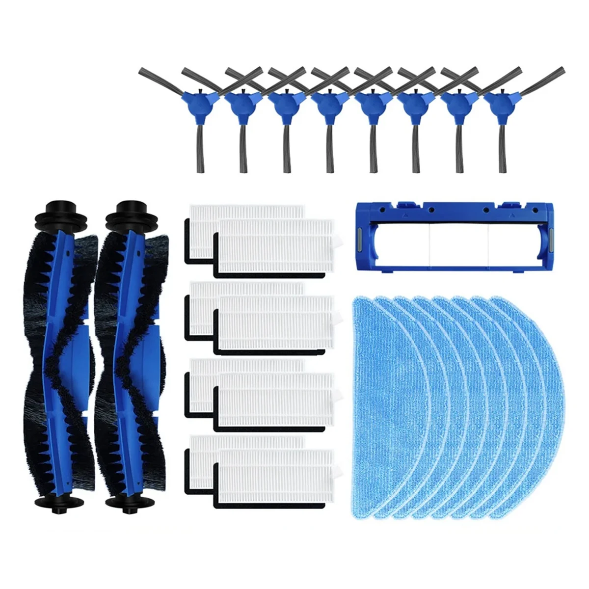

For Conga 2290 Ultra Series/Home X/Absolute/Ultimate Main Side Brush Cover Hepa Filter Mop Cloths Wipe Accessories