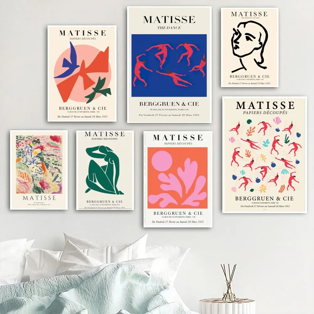 Henri Matisse Flowers Art Poster Home Room Decor Livingroom Bedroom Aesthetic Art Wall Painting Stickers