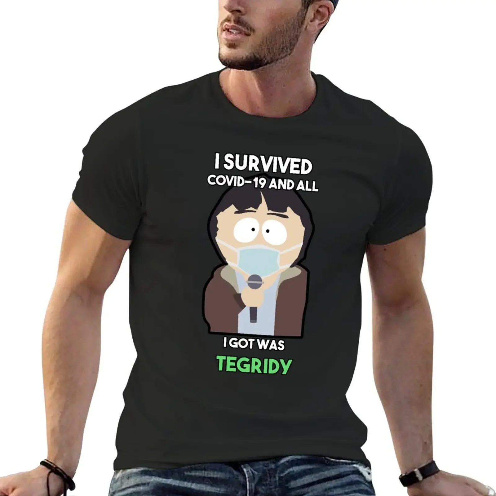 Randy Marsh - Tegridy T-shirt korean fashion new edition mens graphic t-shirts anime