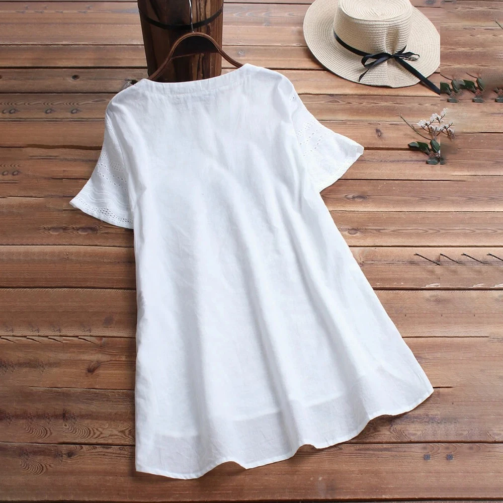 M XXXL Blouse Tops for Women Clothing 2024 Summer Loose Shirts Korean Casual Slim Short Sleeve T-shirt Tee Female Sexy Pullover