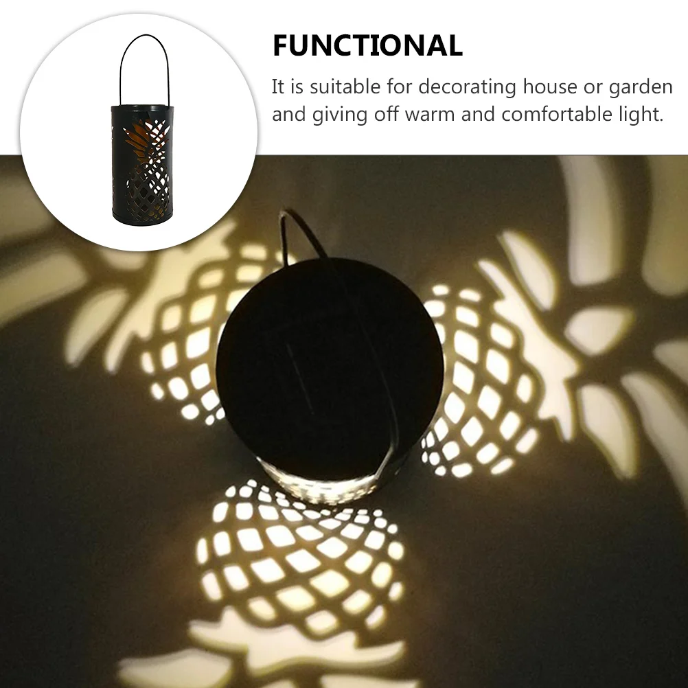 

Solar Lantern Hollow Iron Design Outdoor Hanging Light For Garden Porch Yard Trees Solar Powered Led Lamp Outdoor Lights