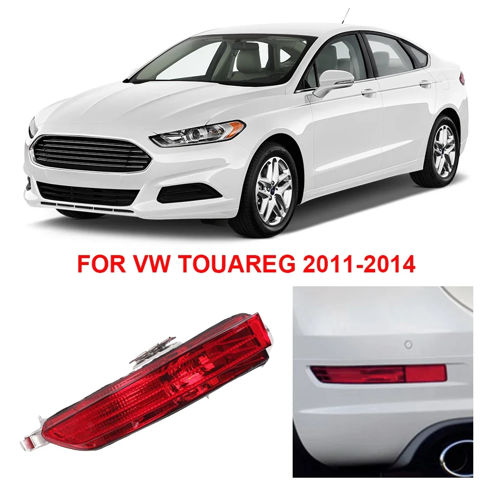 1 Pair Car Rear Bumper Reflector Light Without Bulb For VW Touareg 2011 2012 2013 2014 Warning Light Strip Bar 7P6945701D