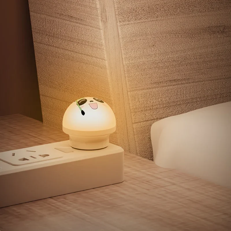 1/5Pcs Mini USB Plug Lamps Cartoon Eye Protection Reading Book Light Computer Mobile Power Charging USB Small Round LED Light