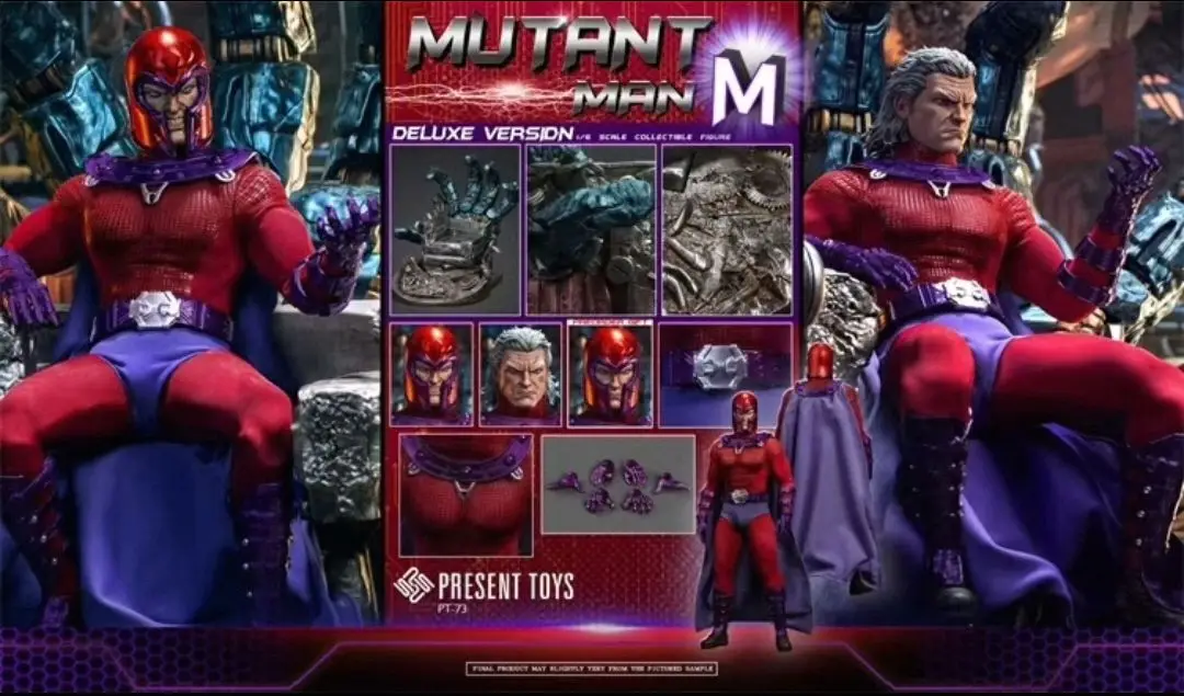 

В наличии: Коллекционная подвижная фигурка Magneto (X-Men) SP72 SP73 SP74, масштаб 1/6, модель PT Authentic, подарок