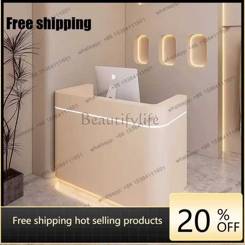 LJY Boutique Checkout Reception Desks Black Design Corner Drawers Reception Desks Classic Luxury Mostrador Recepcion Furniture