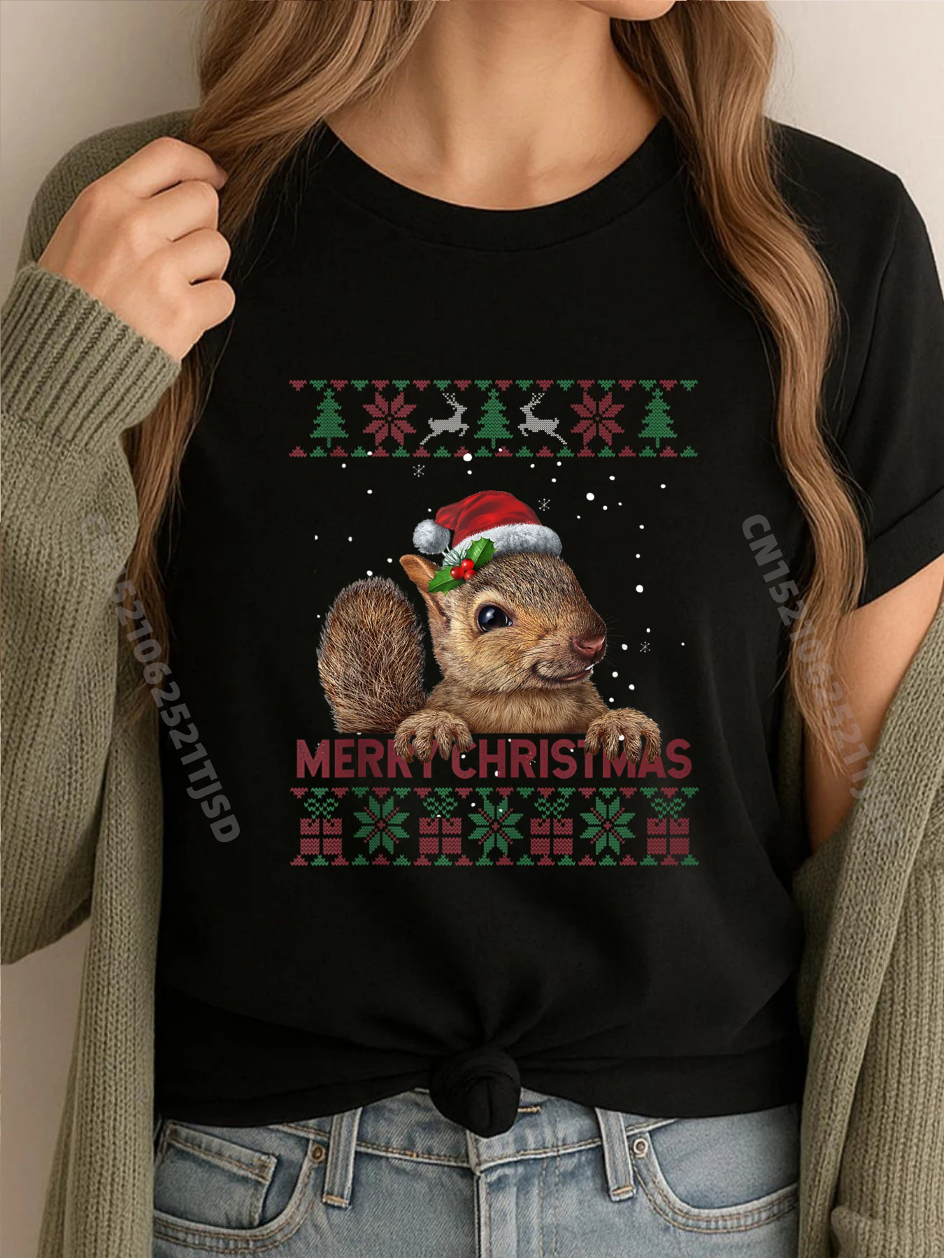 

Merry Christmas Squirrel Squirrel Ugly Clothing Man Clothes Korean