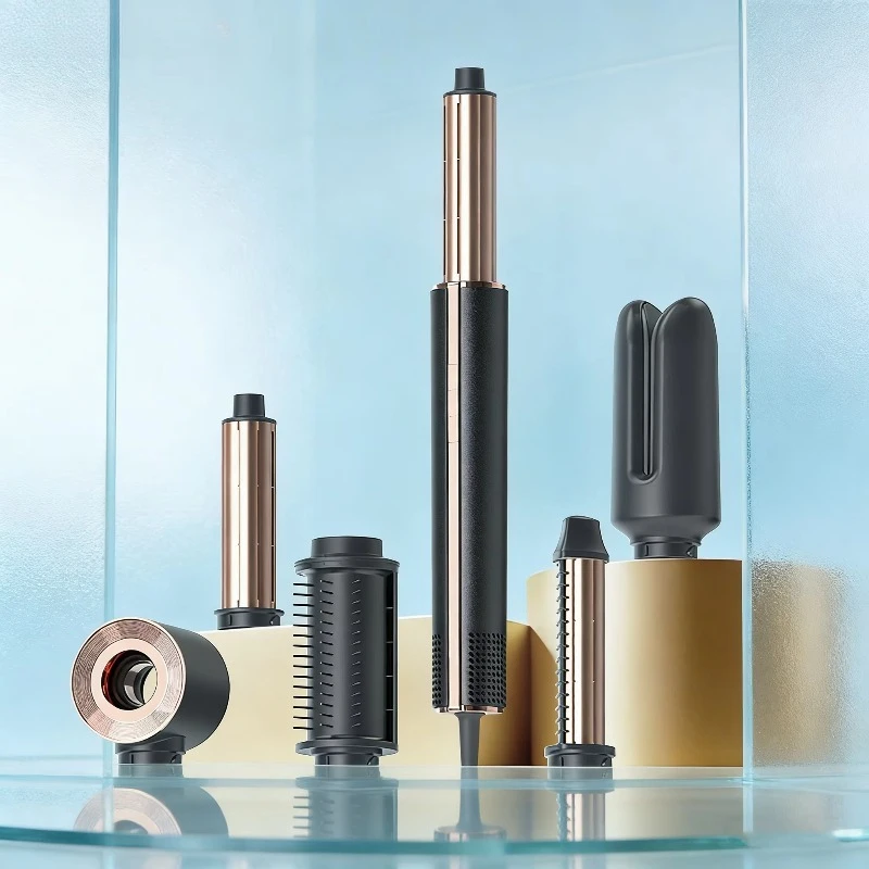 

Многофункциональный автоматический стайлер 6-в-1: плойка, выпрямитель, фен-расческа с плазменной технологией для ухода за волосами