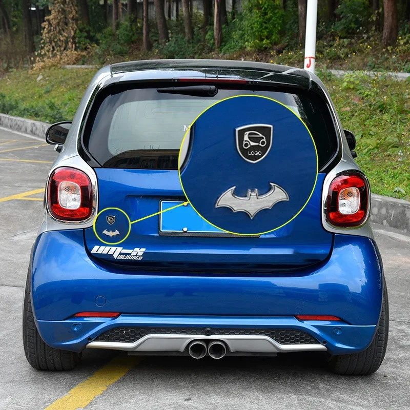 for Smart 451 453 fortwo forfour Car Modification Label 3D Fender Badge Decal Car Sticker Fender Tag Metal Edition Body Stickers