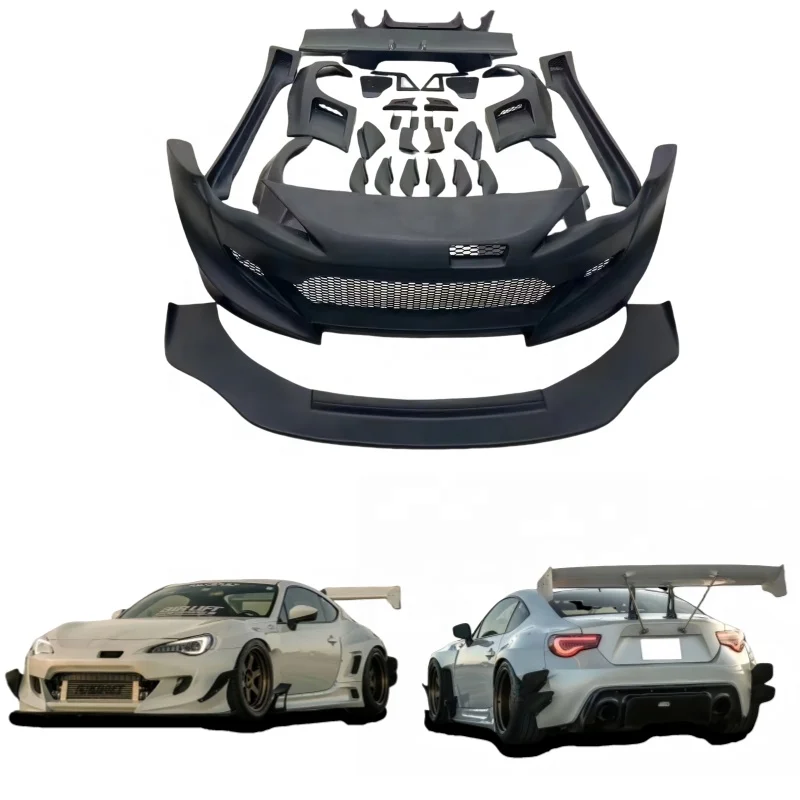 

Rocky Rabbit 3 Edition Toyota GT86 BRZ Conversion Wide Fender Rear Spoiler Body Kit Bumper Body Kit