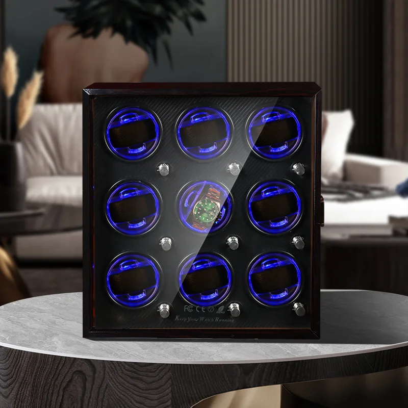 Fully Automatic Watch Winder Large Capacity Wrist Watches Winding Machine Multiple Watch Shakers Clock Time Watches Storage Box