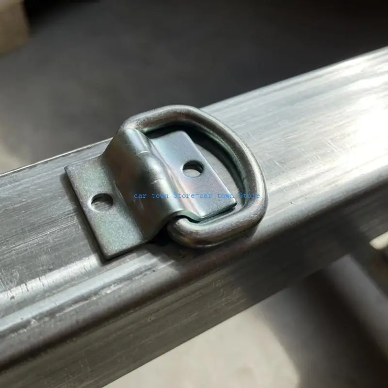 

RXJE rings Tie Downs Heavy Duty Anchors Metal Tie Down Brackets Simple Installs for Load Securing in Trailers Trucks & Boats