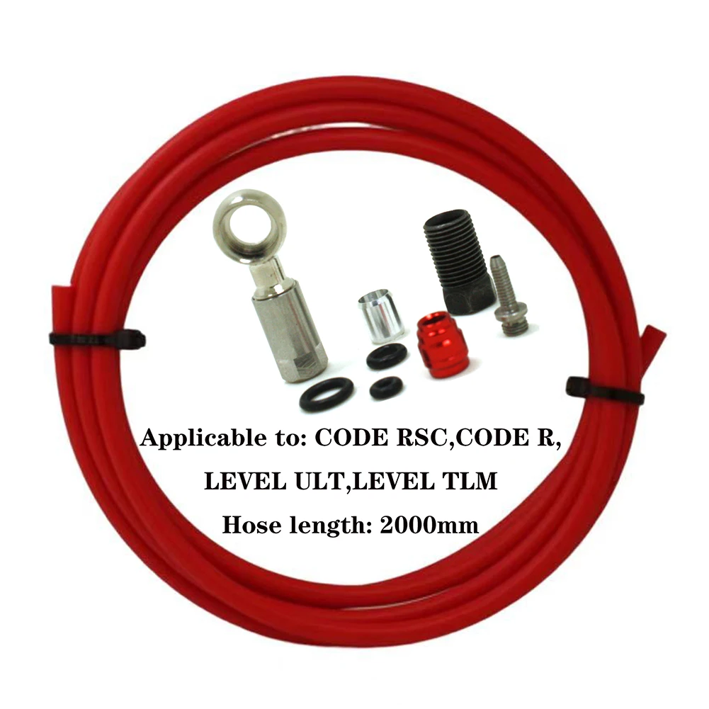 Bike Accessories 2m Brake Hose Kit O-ring Sealing System Secure Hydraulic Seal Complete Upgrade Kit Fixing Bolts And Accessories