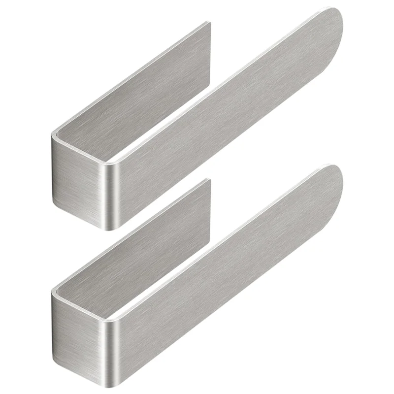 

A34R Wall Mounted For Bathroom Towel Holder, Self-Adhesive Square Stick For Towel Bar In For Kitchen Cabinet Shower(2 Pack)