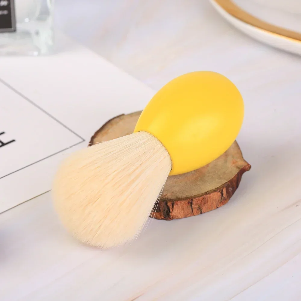 YAQI-Pinceau à raser lapin en cachemire pour homme, outil de rasage avec nœud, version jaune, jour de Pâques