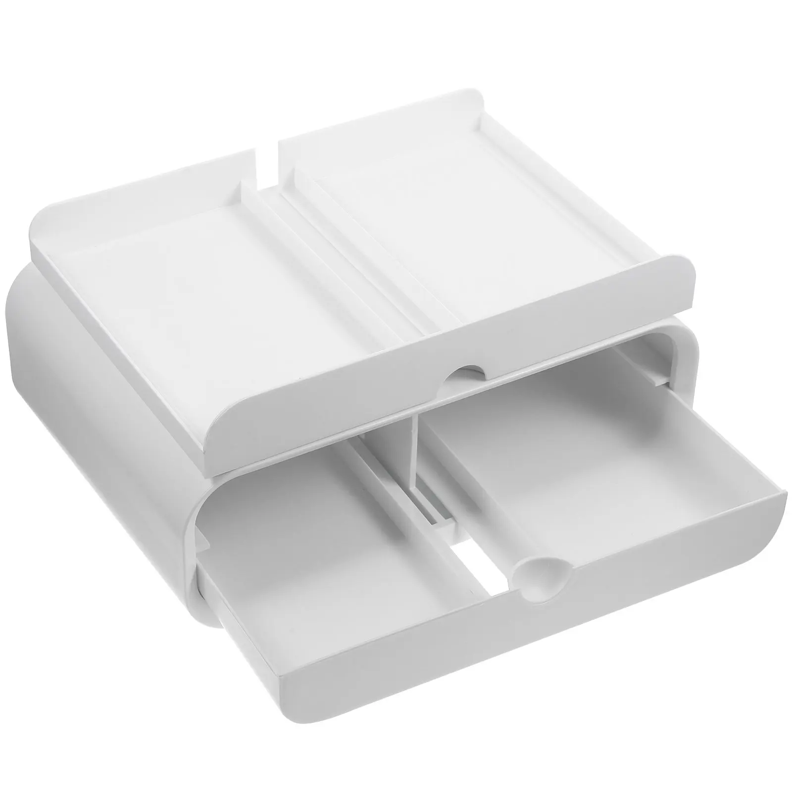 

Acrylic Desktop Monitor Stand Riser Height Raising Rack Computer Organizer Storage Drawer Anti Slip Laptop Holder Clear Office