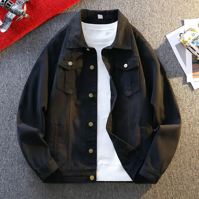 

Men's long-sleeved new spring and fall jacket washing men's jacket style top