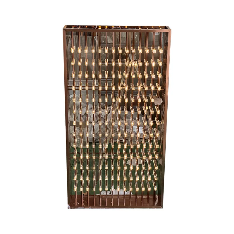 

High grade light luxury room temperature constant temperature wine cabinet, luminous acrylic red wine rack, stainless steel