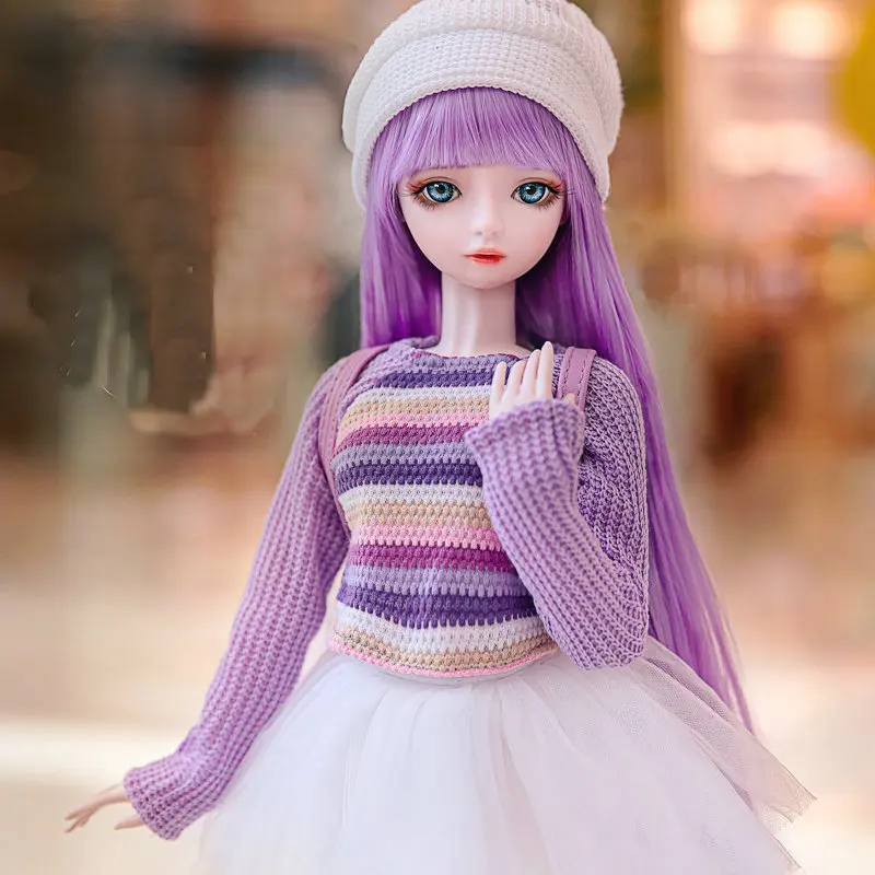 Handmade BJD Doll 1/3 Full Set 60cm Fashion Beautiful Girl Ball-Jointed Collectible Dolls Like Real Joint Doll Gift For Girl Toy