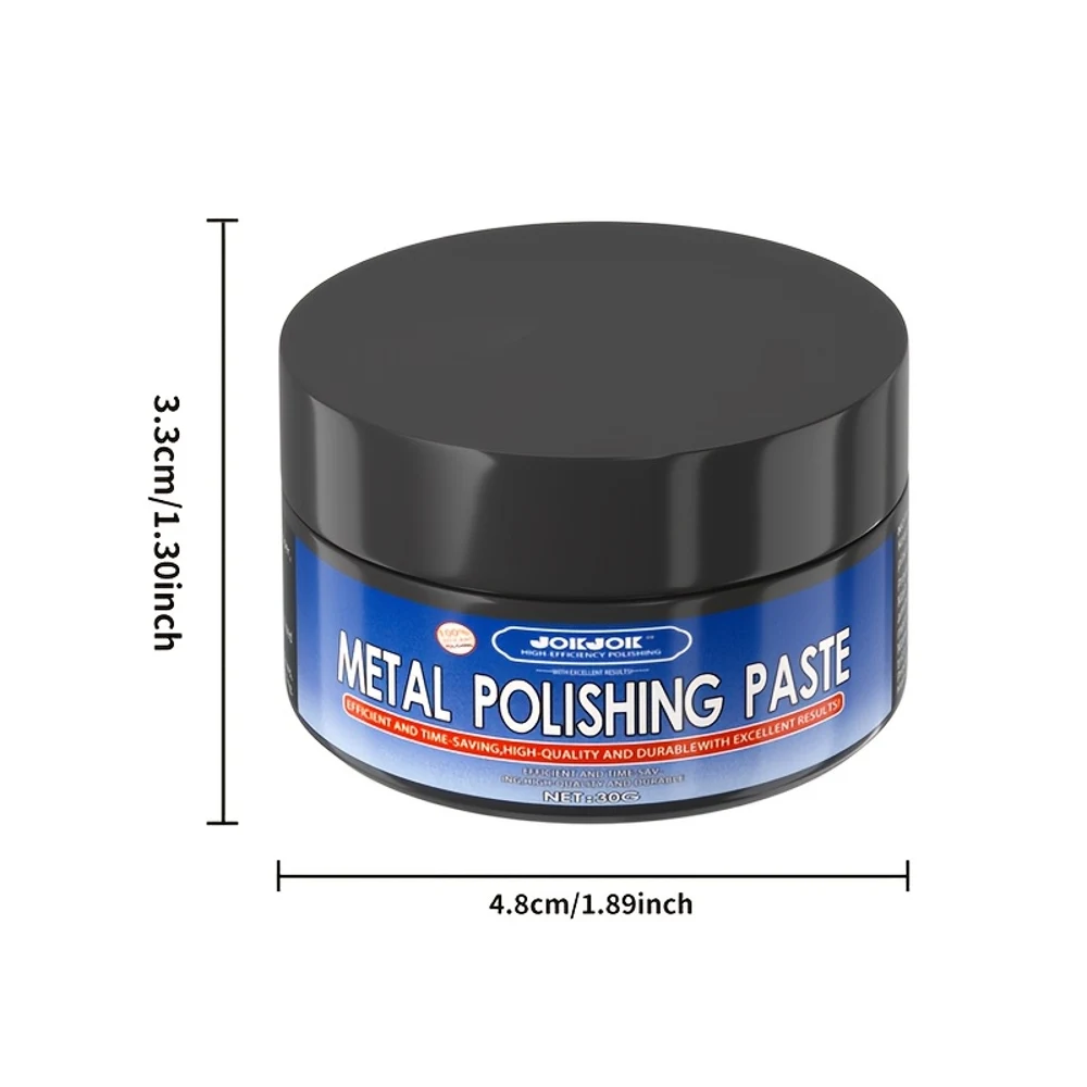 Complete Metal Polishing Paste Set, Universal Metal Polish | Quick And Effective Chrome, Stainless Steel, And Painted Metal Shin