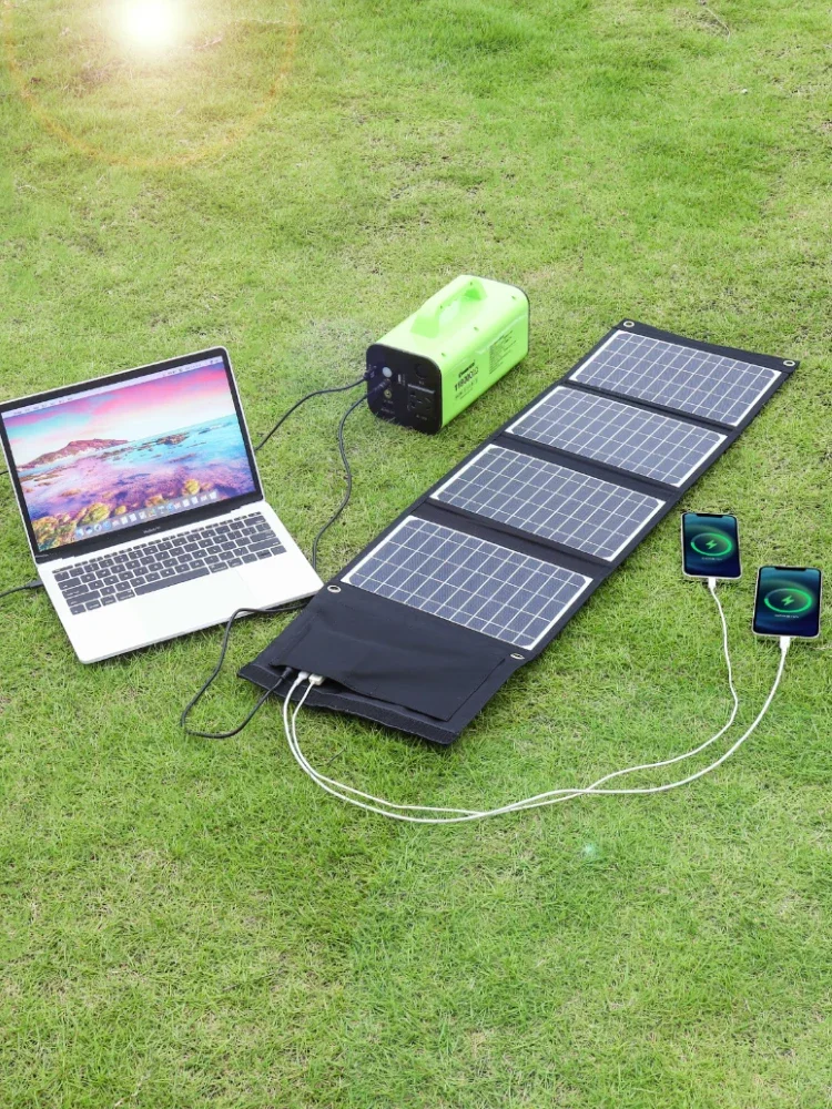 Solar power panel 200W100W RV outdoor mobile power supply portable charging board fast charging