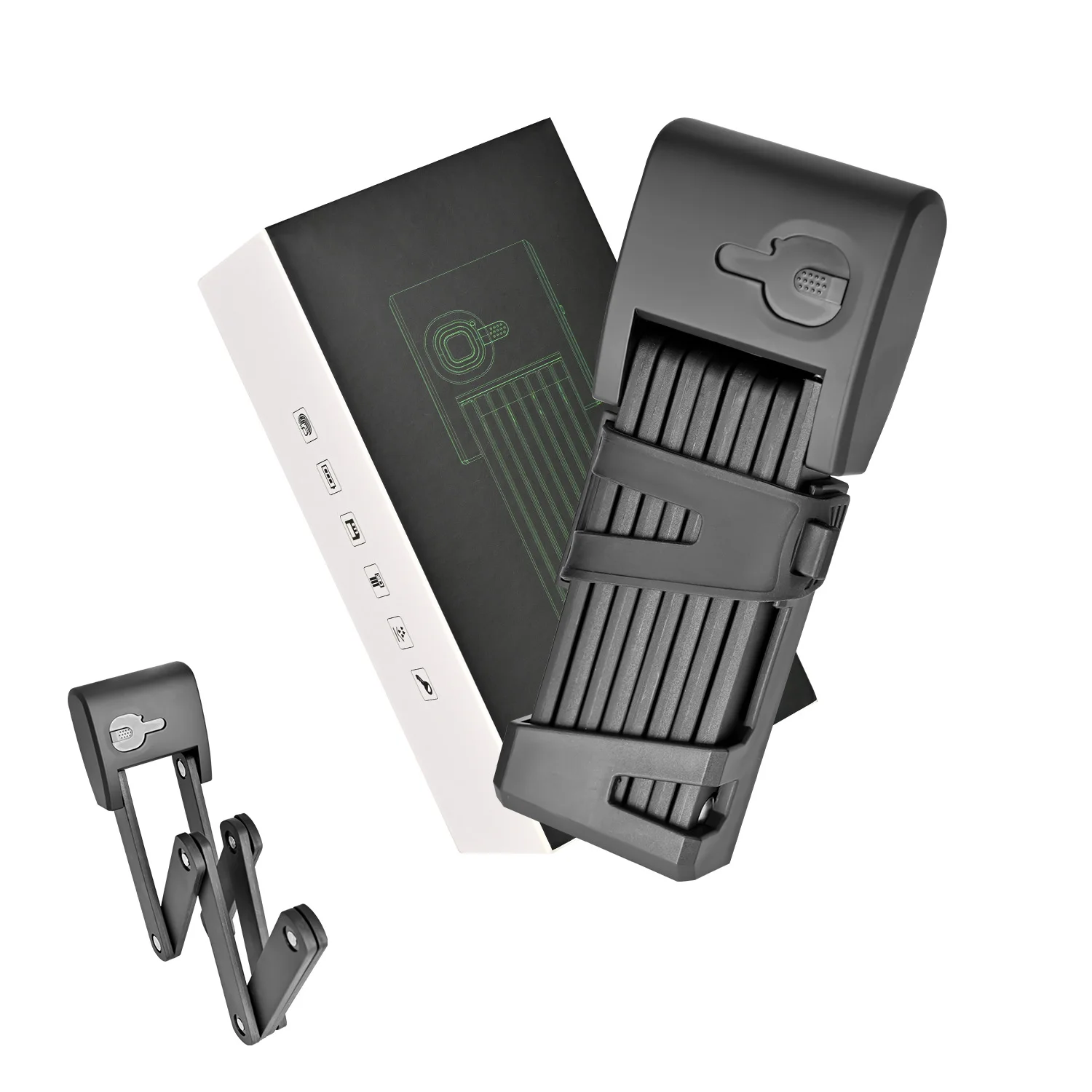 

Складной велосипед, распознавание отпечатков пальцев, велосипедный принт на палец, USB-флеш-накопитель, ожерелье, навесной замок