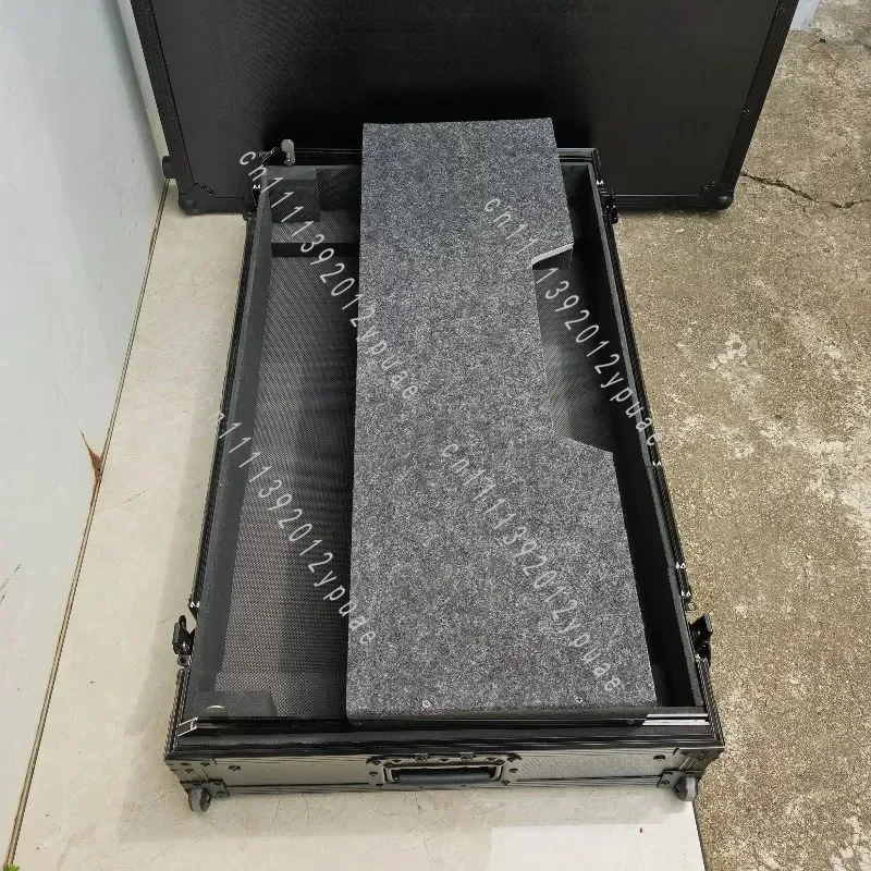 Professional DJ Gear Hard Protective Case, Sliding Opening Storage Container for Audio Mixer