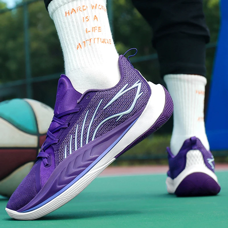 Couple New Basketball Shoes Spring and Autumn Mesh Breathable Training Shoes Youth Fashion Trend Large Sneaker 34-45 view 5