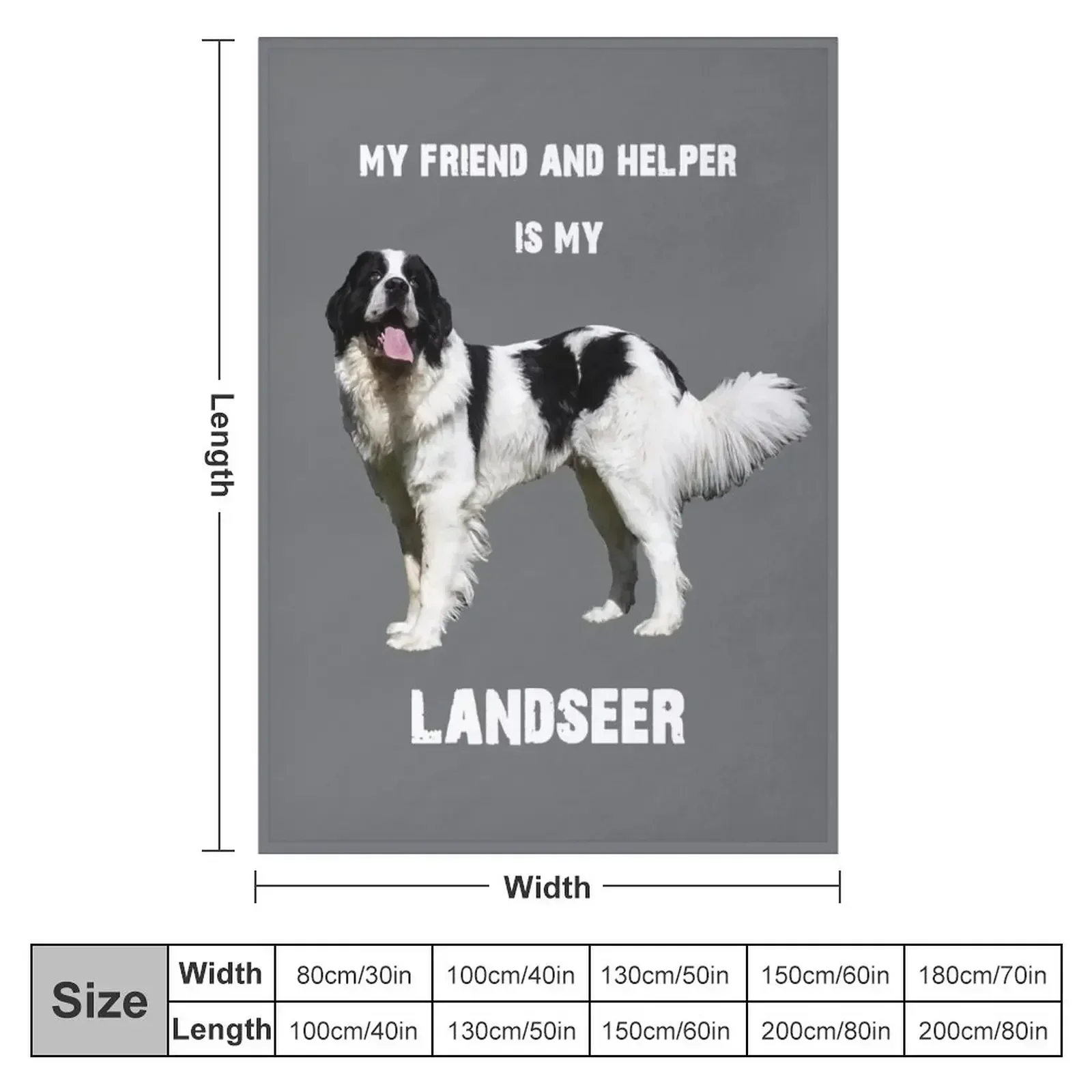 My best friend and helper is my Landseer Throw Blanket Decorative Throw Soft Plaid Blankets