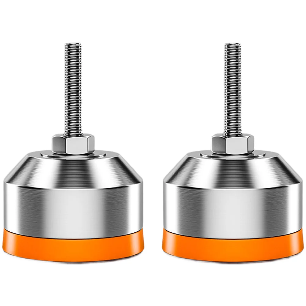 Adjustable Leveling Feet Stainless Steel M6 with Extended 30mm Screw and Silent Hard Rubber Pads for Machine Stabilization