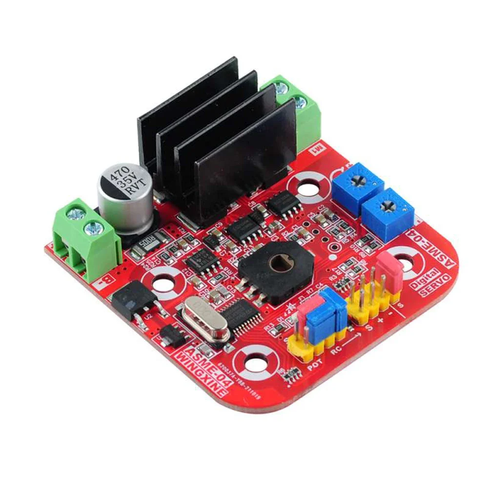 ASME-05B High Power High Torque RC Servo 380kg.cm Arm Plate Steel Gear PCB Controller ASME-04B for large robot mechanical arm