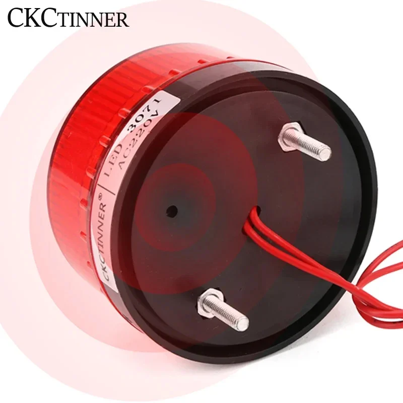 Strobe Signal Warning light 12V 24V 220V LED-3071J Flashing Round  Light  Indicator light Security Warning With Buzzing Alarm