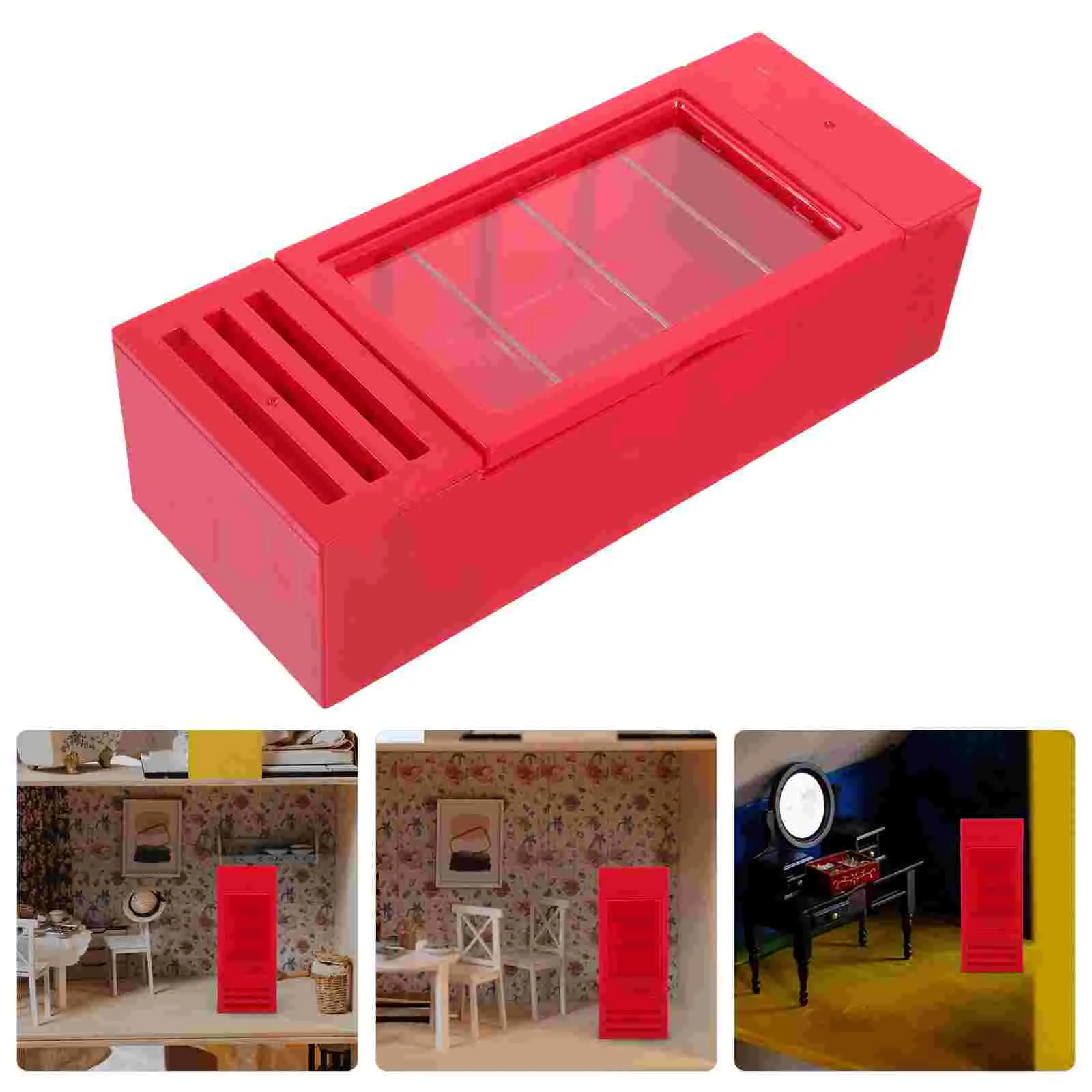 

Mini Freezer Miniature House Furniture Tiny Accessories Toy Cooler Fridge Refrigerator