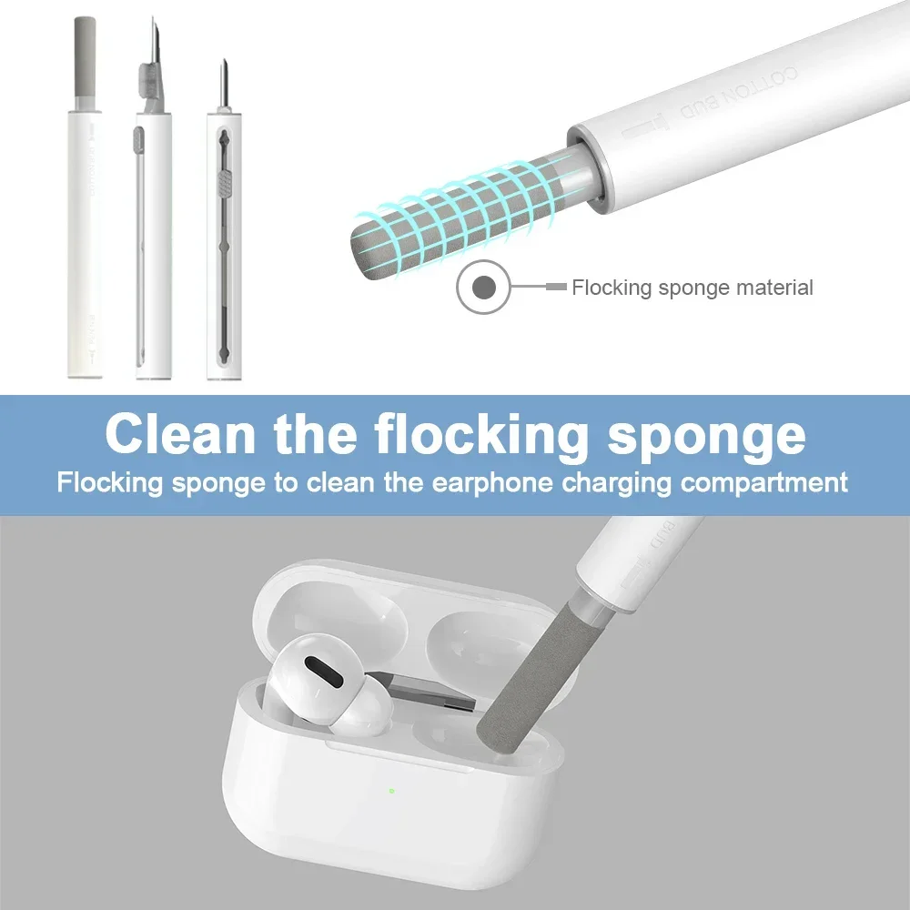 Sliding Cleaning Pen for  Earphones Brush for Airpods 3 Pro Series Case Headsets Cleaners Earbuds Cleaning Tools image 4