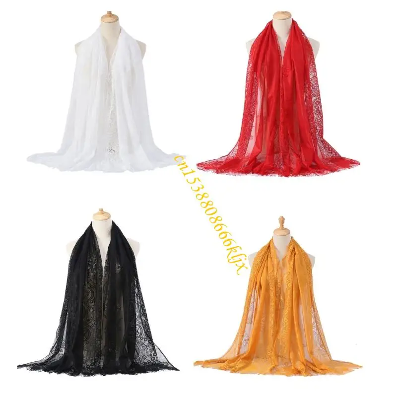 

Breathable Sheer Bridal Shawl Cover Up Scarf For Wedding Reception Dinner Event 066C
