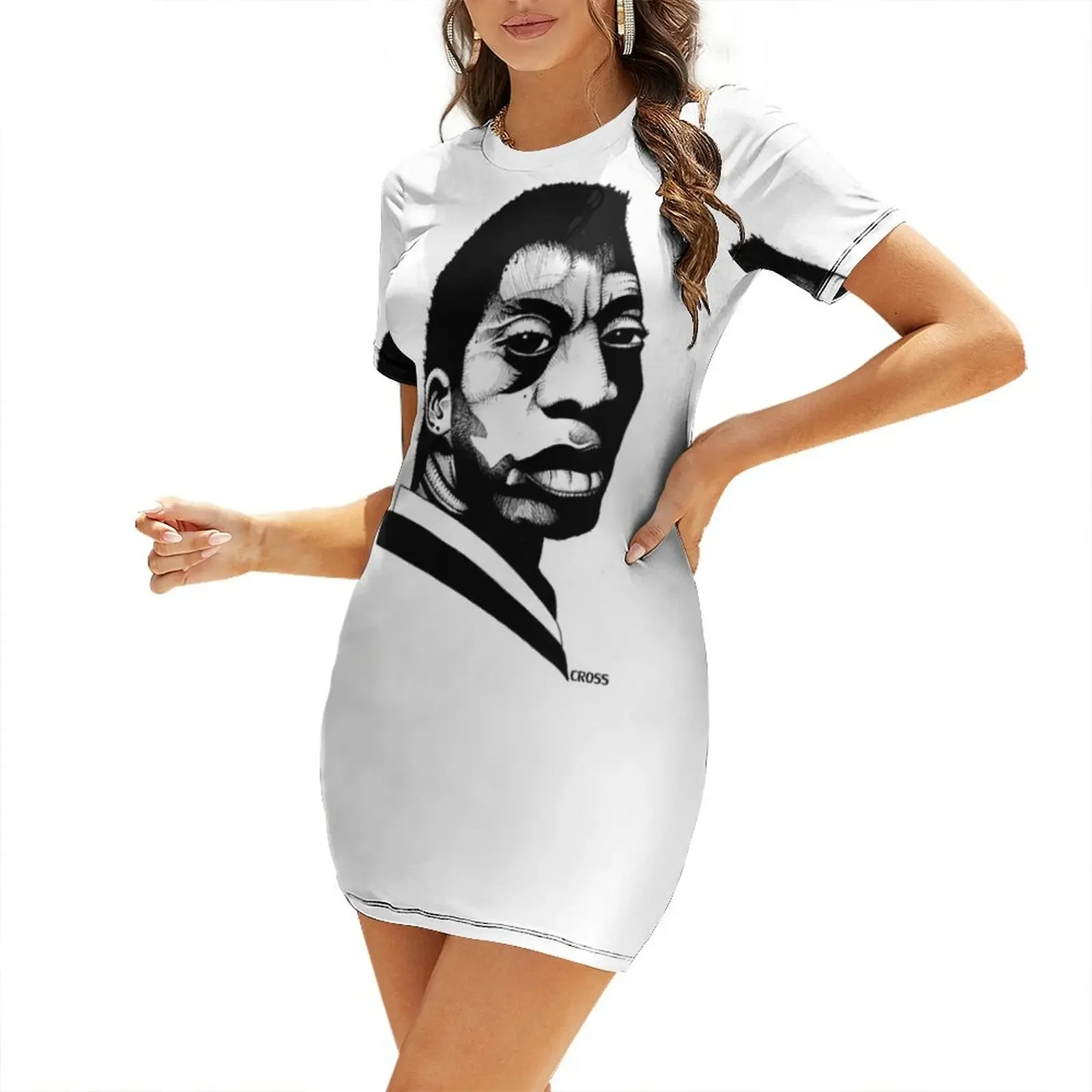 

not your negro Short-Sleeved Dress women's evening dress 2026 Summer dresses for women sexy dress Women dresses summer