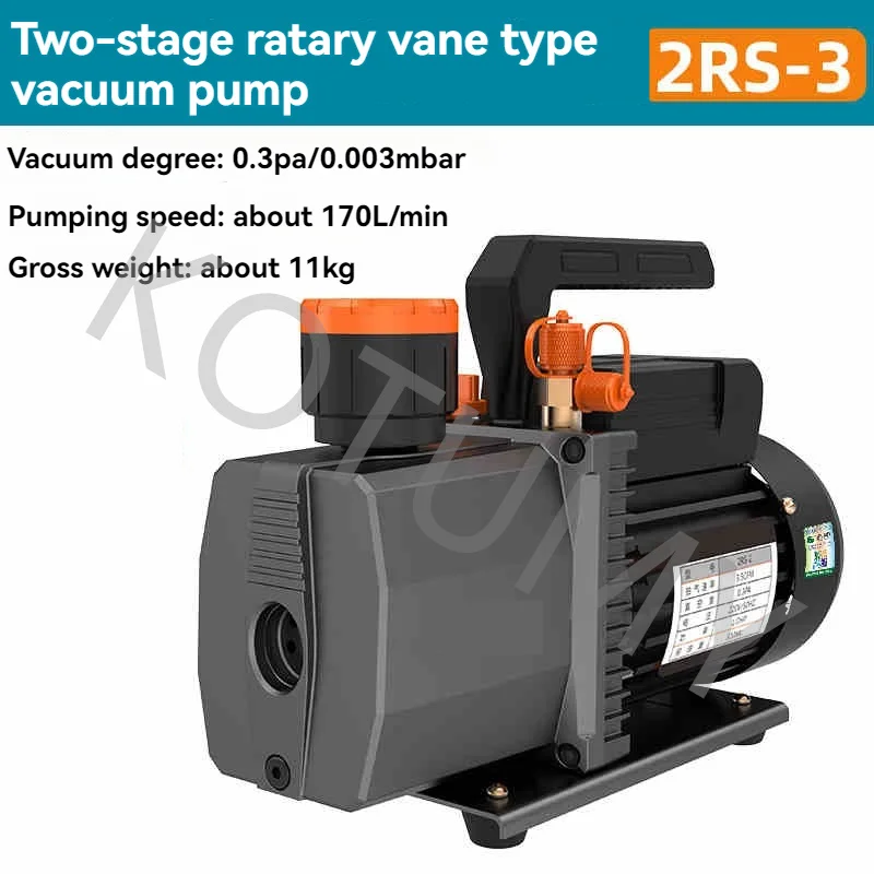 Portable Refrigerant Vacuum Pump Air Conditioning Repair Tool For Household Single/Dual Stage Rotary Vane Type 220V