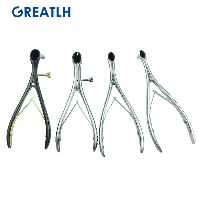 Medical Nose Mirror Speculum Lens Nostril Pliers Nasal Cavity Examination Nasal Expander Nasal Speculum Nasal Dilation Forceps