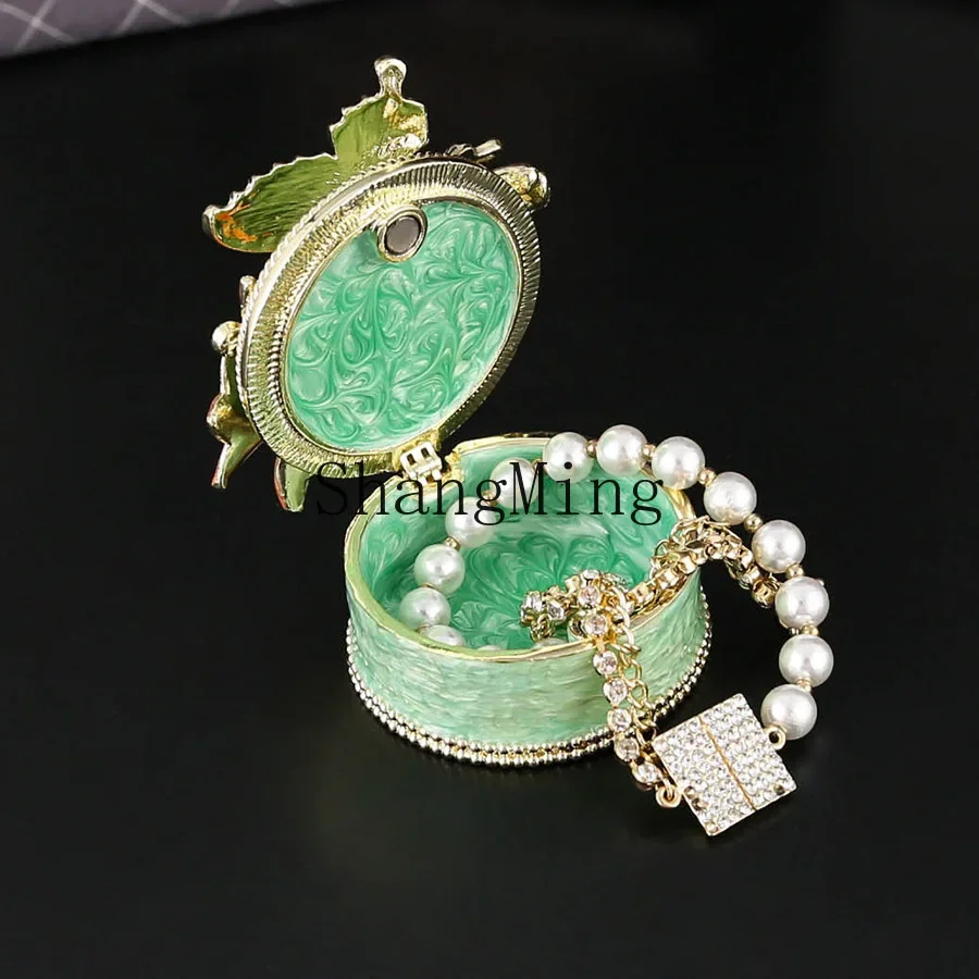 

CL cherry blossom butterfly enamel jewelry box feeling niche light luxury gift