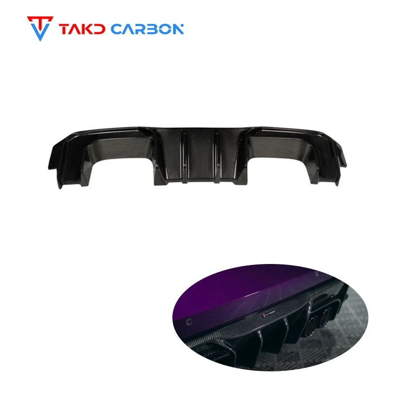 

New Style M3 Dry Carbon Fiber Rear Bumper Lip Spoiler Car Rear Diffuser Lips for bmws M3 G80 M4 G82 2021-2023