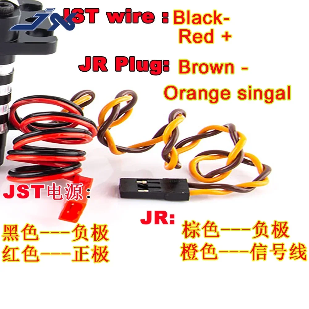 JX B220 215 كجم عزم دوران عالي بدون فرش أجهزة رقمية CNC ميتال جير 180 درجة 12 فولت-24 فولت الجهد العالي لسيارة RC روبوت الذراع الصناعي #5