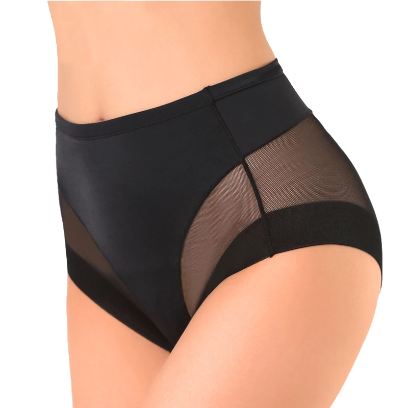 Atmungsaktive Mesh Dessous Körper Gestaltung Höschen Weibliche Hosen Hohe Elastische Kontrolle Kurze Abnehmen Bauch Shaper Unterwäsche