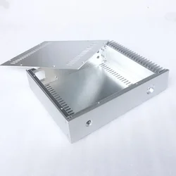 BRZHIFI Factory Direct Chassis BZ3207S Single Radiator Aluminum Case For Power Amplifier Enclosure Box Audiophile DIY Audio