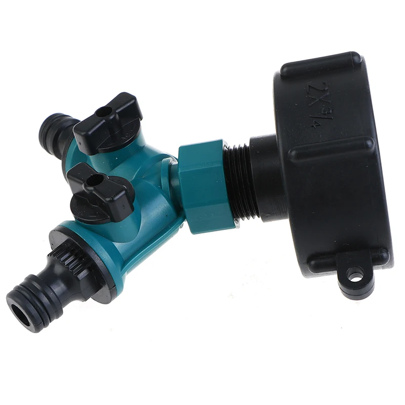 Adaptador de válvula de grifo de rosca gruesa, Conector de válvula rápida en forma de Y, adaptador de tanque IBC, 60mm