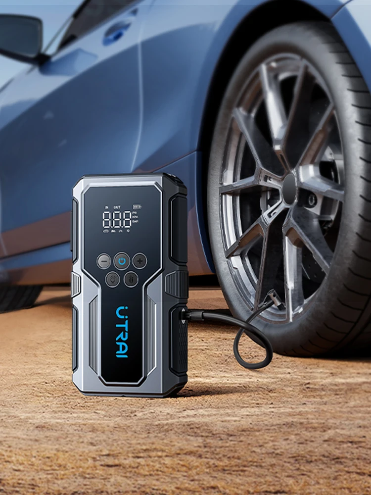 UTRAI 1500A urządzenie do uruchamiania awaryjnego samochodu Power Bank przenośna pompa powietrza 150PSI akumulator samochodowy awaryjne wzmacniacze urządzenie rozruchowe rozrusznik samochodowy 2024 — zdjęcie 2