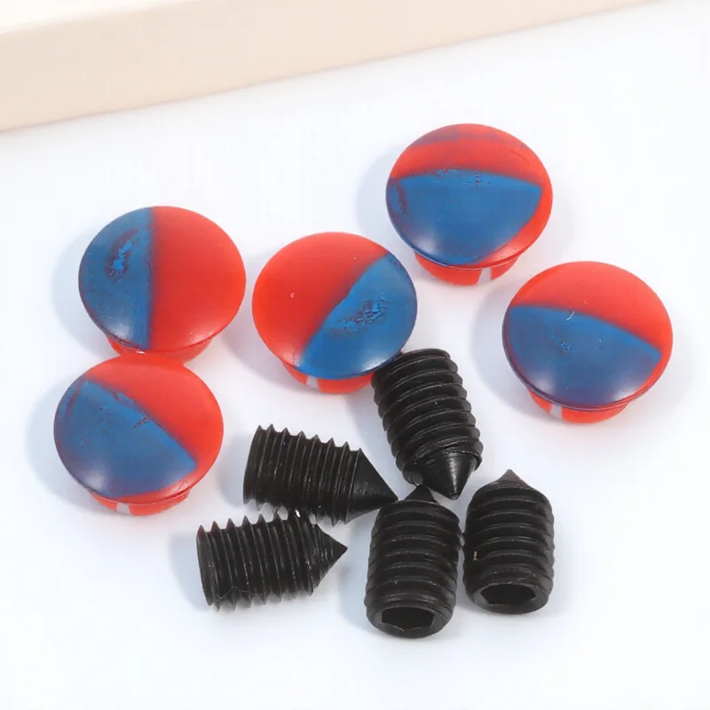 

5pcs Kitchen Sink Hole Cover Red Blue Faucet Hole Plug Hot Cold Indicator Easy Install Universal Fit For Kitchen Bathroom