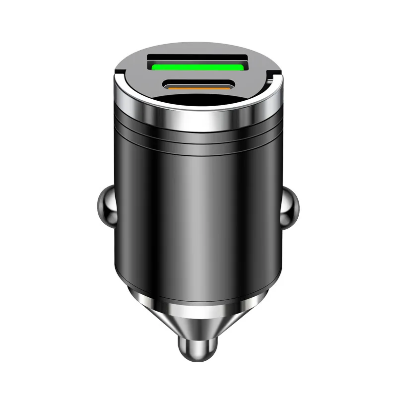 100 W/200 W QC3.0 PD Mini Auto Ladegerät 12-24 V Feuerzeug Schnelle Lade Auto USB Typ C Ladegerät für Xiaomi Samsung IPhone Power