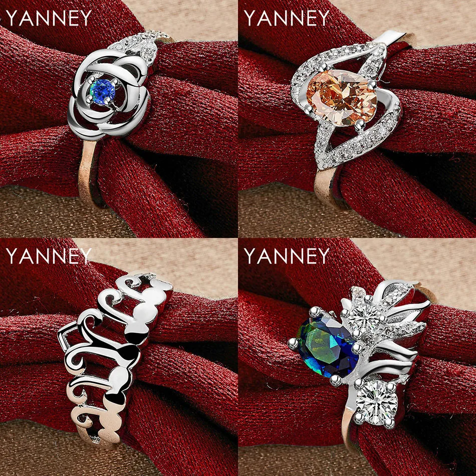 

925 sterling silver 7/8/9/10 exquisite zircon crown ring female wedding accessories gift jewelry party