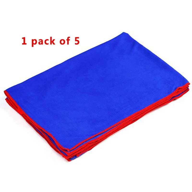 Winkinlin Microfiber Car Drying Towel 5PCS (60 90cm) Car Towels Rapid Drying Large Cleaning Lint-Free Detailing Cloth