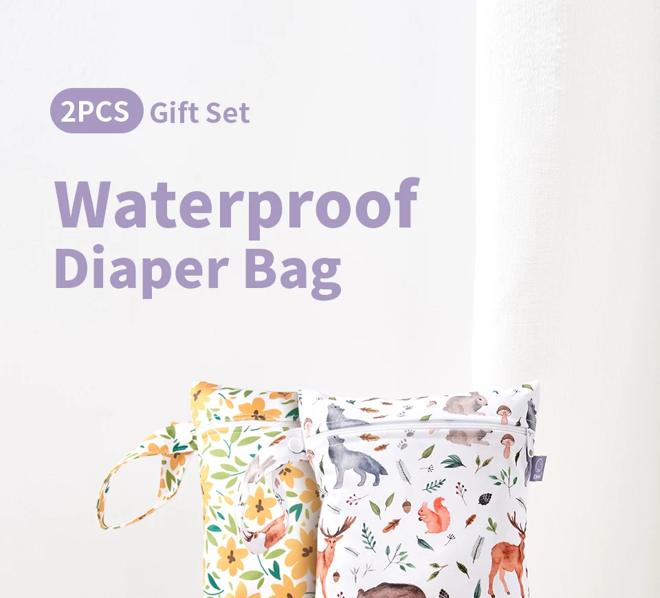 Elinfant 2 Stück wasserdichte Mini-Aufbewahrungstasche zum Schwimmen, Strand und Fitnessstudio, 18 x 25 cm wasserdichte Wickeltasche, nass trockener Beutel – Detail 1