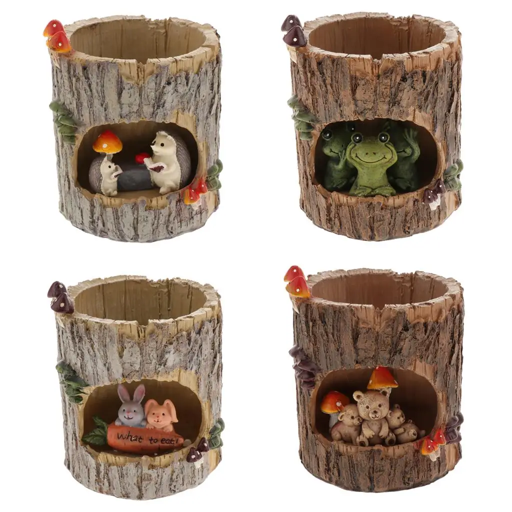 

Idyllic Creative Resin Flowerpots Succulent Planter Pot Container